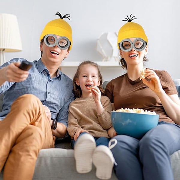 4 st Minions Halloween Kostymtillbehör för Vuxna Black