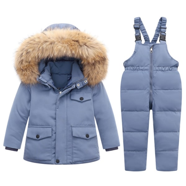 Baby vinter snödräkt, barnkläder set blue 90cm