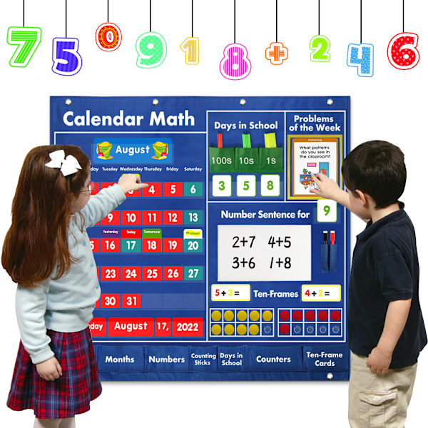Daglig Matematik Kalender Fickdiagram, 38\" x 43\"