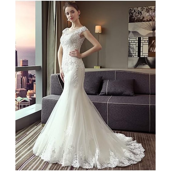 Petticoat for kvinner - Mermaid Petticoat, Fiskestjert Underskjørt, Gulvlang Trompet Crinoline B