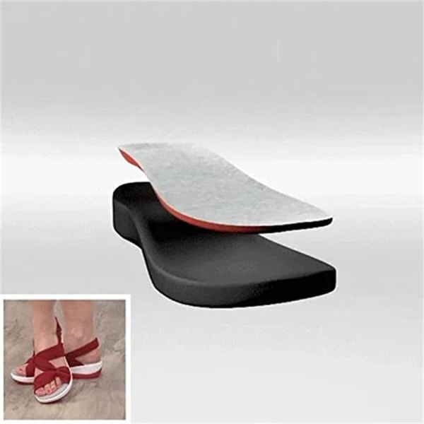 Ortopediska sandaler för kvinnor Arch Support Black 42