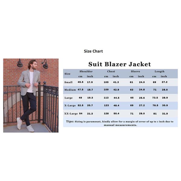 Slim fit business casual kavajer för män, enknäppt lättviktskostymjacka Red L