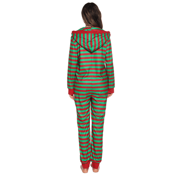 Jule-Onesies for Voksne Onesie Kostyme Pyjamas for Kvinner Pyjamassett Women Green L