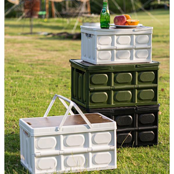 Trunk Organizer för campingutrustning för picknick Army Green 39*27*21cm
