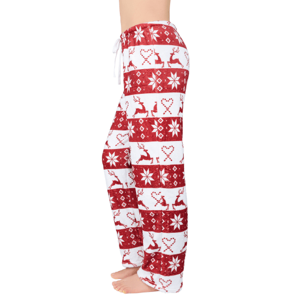 Julpyjamasbyxor för kvinnor med dragsko Style1 XL