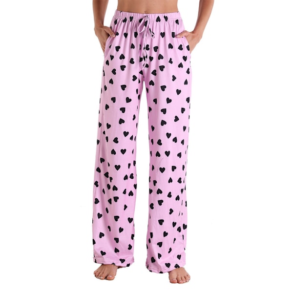 Dames Pyjamasbukser Stræk Lounge Bukser Pink S