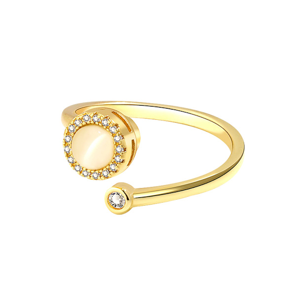 Guldångest Ring för kvinnor, Fidget Ringar för Ångest för Kvinnor Style10