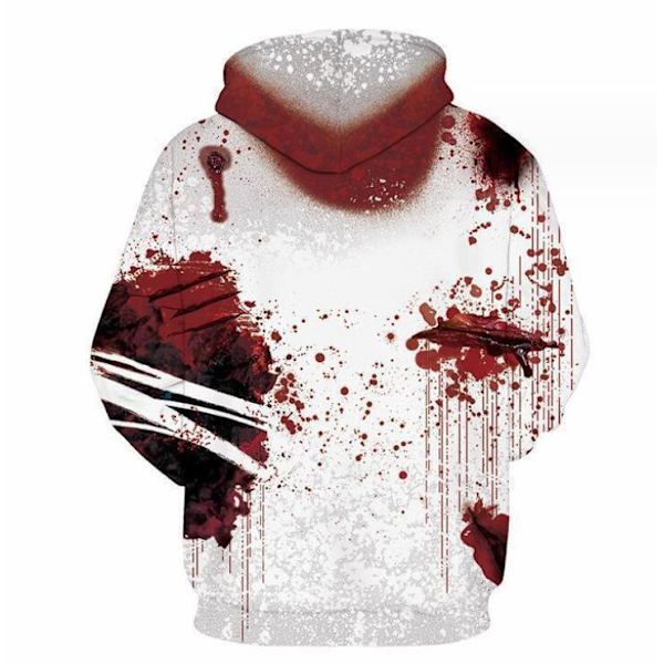 Halloween 3D-tryckt Huvtröja för Män & Kvinnor XL