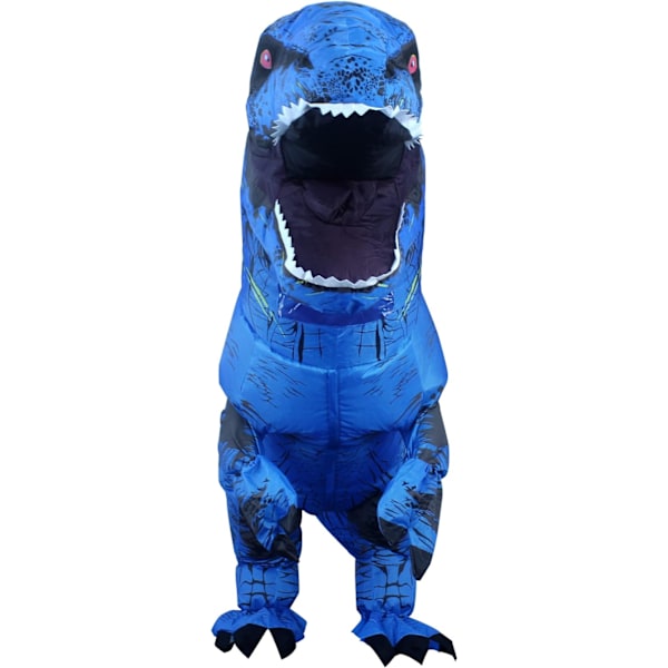 Uppblåsbar Dinosauriekostym för Vuxna, Dinosaurie Uppblåsbar Kostym för Vuxna Blue