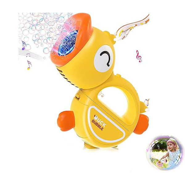 Boble Maskingevær med Lys og Musik Squinty Duck