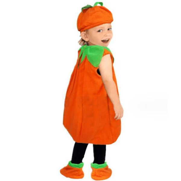 Halloween Pumpakostym för Barn 140CM