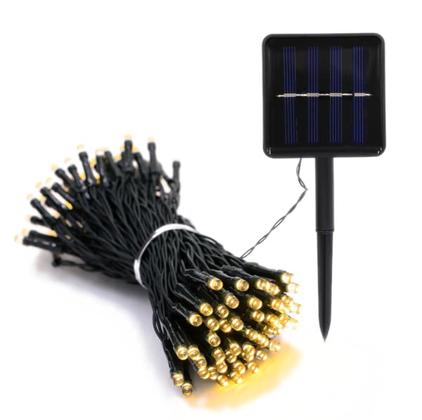 Solar julbelysning, Solar Outdoor String Lights yellow