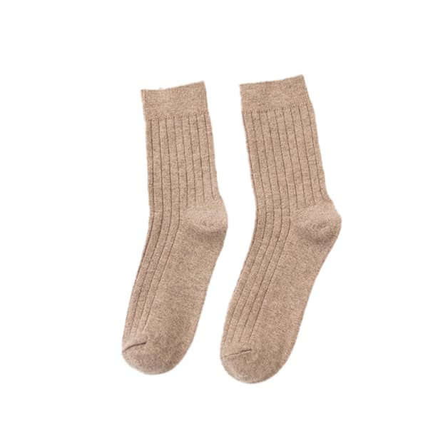 Herr 5 Par Ullstrumpor Tjocka Varma Vinterstrumpor khaki