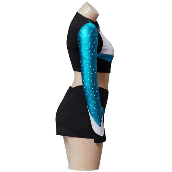 Flickor cheerleading outfit kostym ställer in Halloween-fest XL