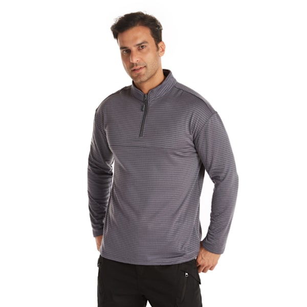 Herrsportskjortor Långärmade löpartoppar grey M
