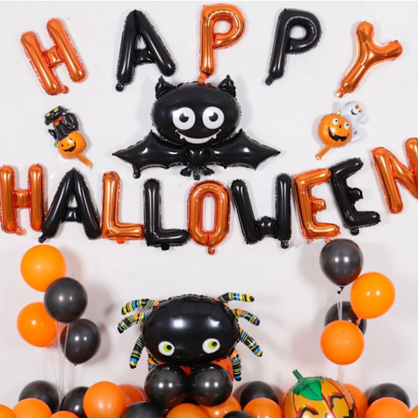 Halloween-teema ilmapallot, foliosta valmistetut piirroshahmoiset ilmapallot pelottavaan juhlaan ja Halloween-teemaiseen ilmapallokoristeluun Style7