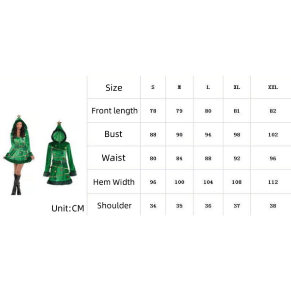Kvinnors Huvtröja Långärmad Klänning Patchwork Midi Klänning för Vinter Jul XL