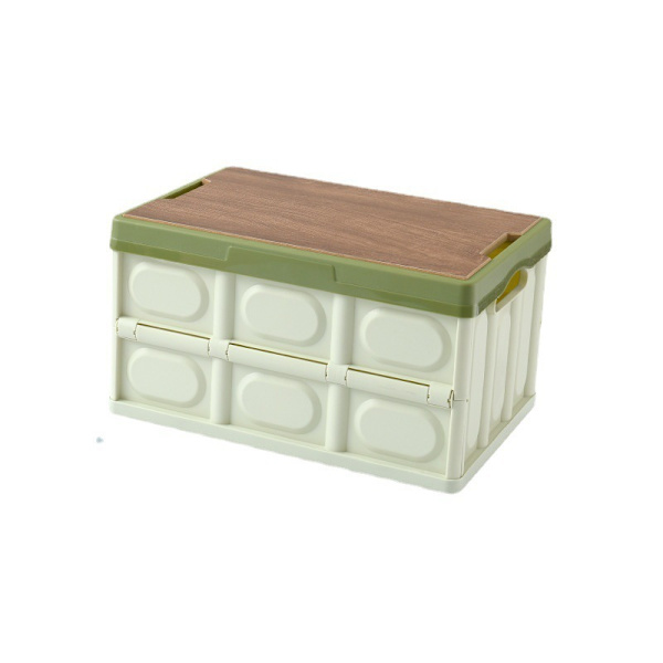 Trunk Organizer för campingutrustning för picknick Light Green 42*39*23cm