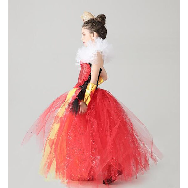 Halloween Dronning af Hjerter Puffy Kjole S