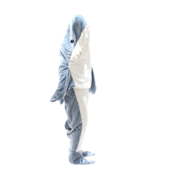 Shark Blanket, Blanket Sovsäcksdräkt för Cosplay Shower Blue 140cm