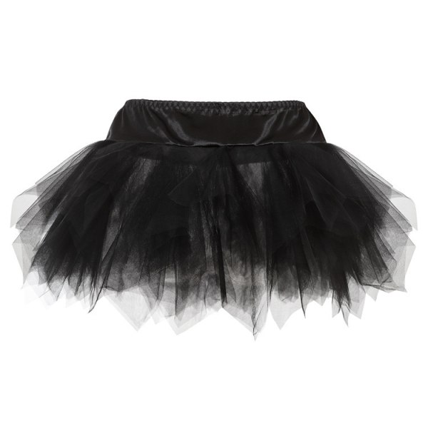 Tutu-kjol för kvinnor, danskjolar för Cosplay-fest Black 3XL