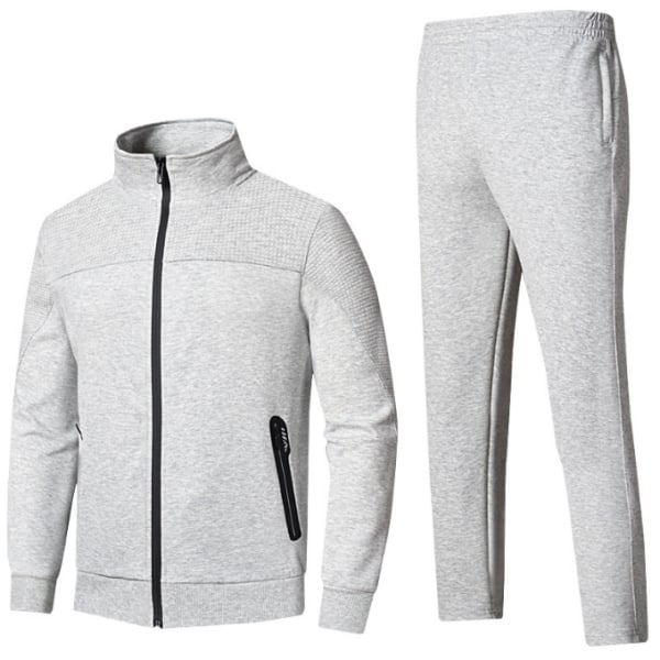 Träningsdräkt för män Athletic Sports Casual Sweatsuit light grey L