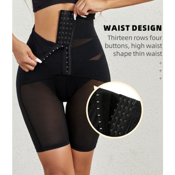 Høytaljede Shapewear Leggings med Magekontroll og Rumpeheving black L