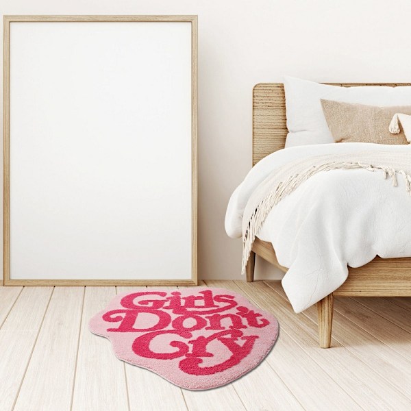 Piger Græder Ikke Badeværelsesmåtter 36x39in Pink