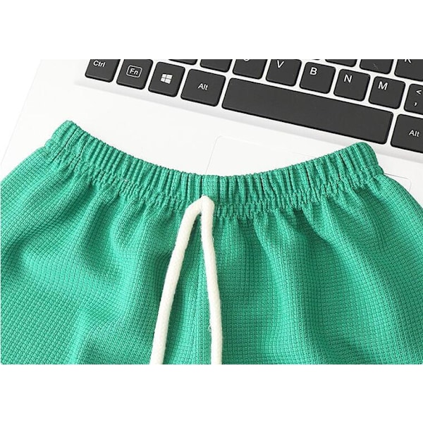 Sommarset för pojkar, kortärmad t-shirt med bokstavstryck och shorts red 130