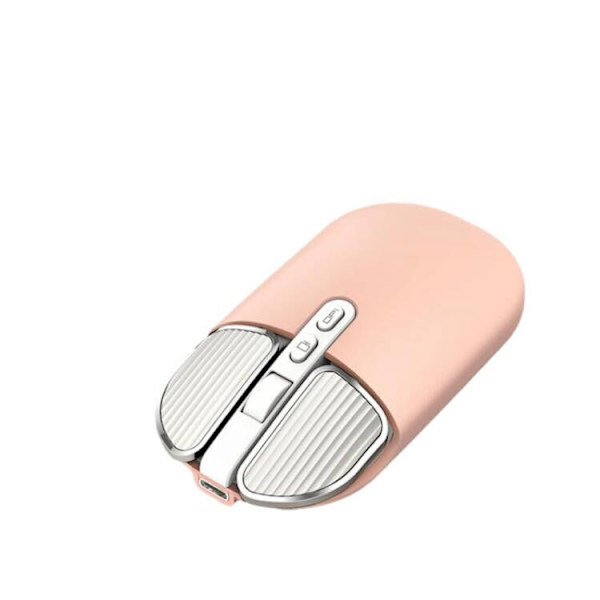 Trådløs Bluetooth-mus med 2.4G modtager Pink