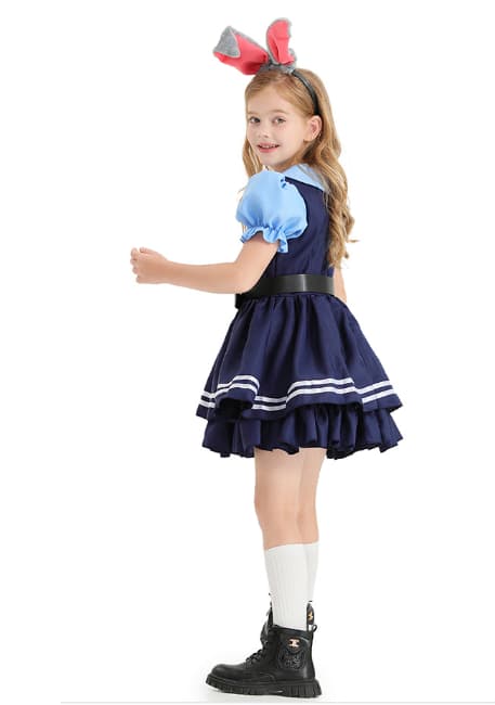 Flickor Polis Kostym Barn Polis Outfit M