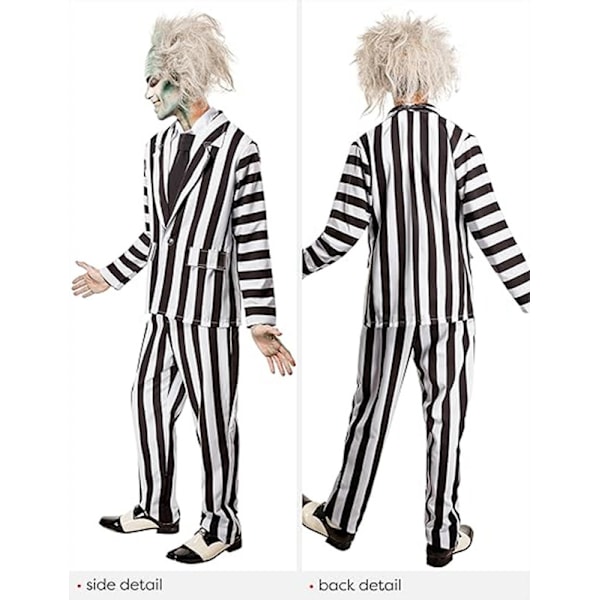 Mænds Beetlejuice Deluxe Kostume XL