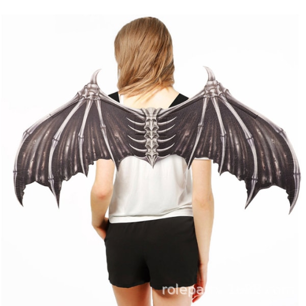 Halloween Devil Bone Wings Vikbara Party Cosplay Wings black