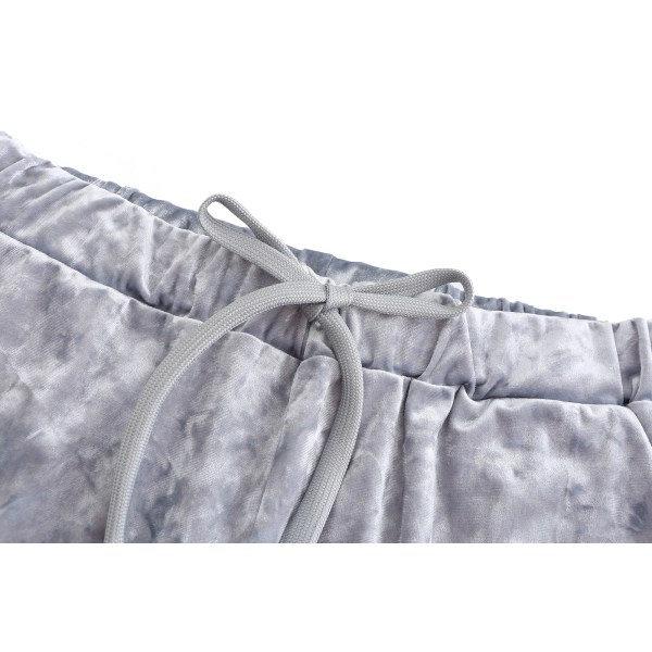 Män 2-delad set blixtlåsjacka Elastiska byxor XL