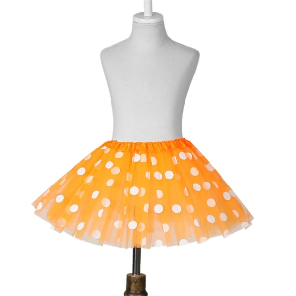 Girls Balett Tutu Kids Dress Kjol Set orange