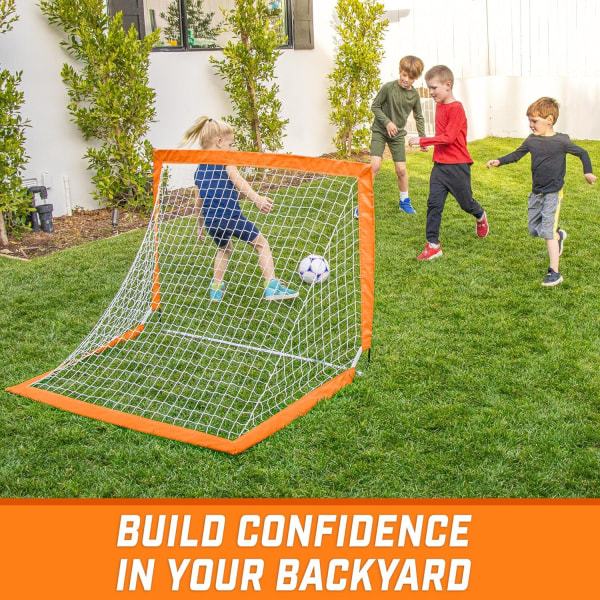 4 ft x 3 ft Bærbar Fodboldmål til Børn, Pop Up Net til Haven 1pcs