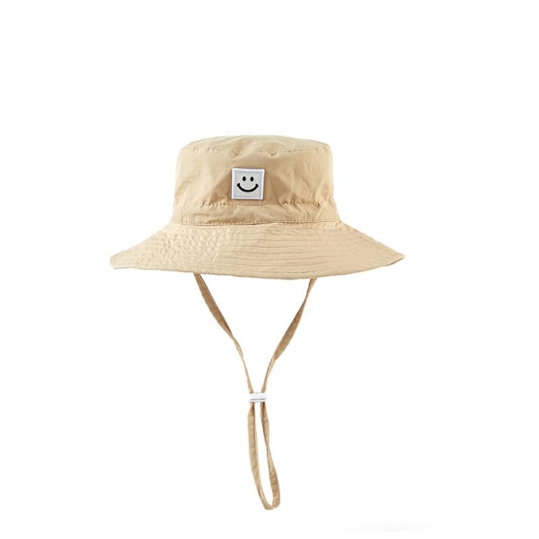 Baby Solhatt Smile Face UPF 50+ Småbarnshatt för Pojkar Flickor khaki 50