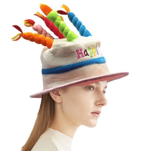 Grattis på födelsedagen tårta hatt Party hatt Pink