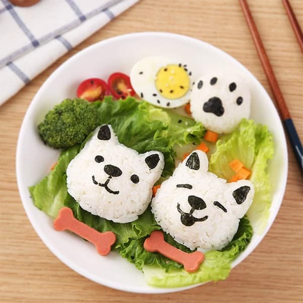 Sushi-sett for å lage risboller, Bento-tilbehør Yellow