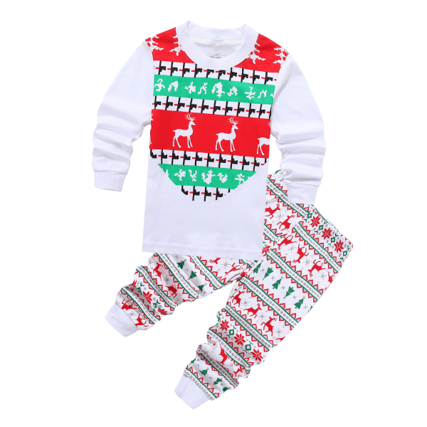 Christmas Pyjamas Toddler Kids Holiday Pyjamas Set color4 100CM