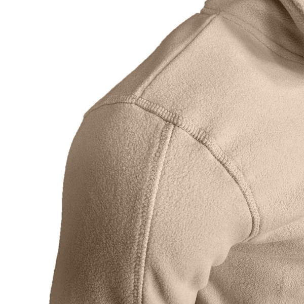 Fleecefodrade Halvzip-Tröjor för Män Mock Neck Pullover Tröja Army Green S