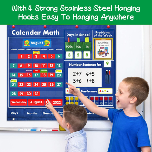 Daglig Matematik Kalender Fickdiagram, 38\" x 43\"