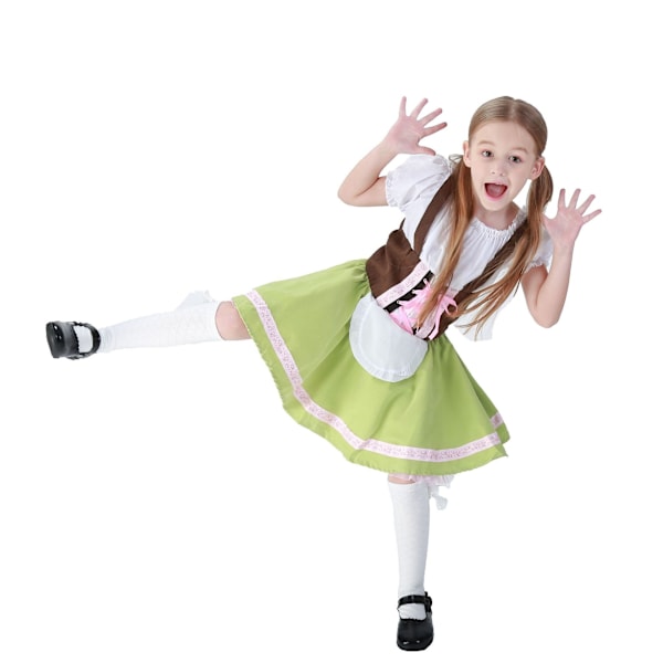 Lapsen Halloween-asu, söpö saksalainen Oktoberfest-palvelijapuku M