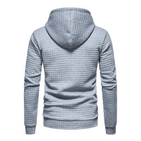 Långärmad tröja för män Casual hoodies light grey XL