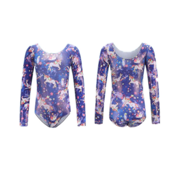 Tjejer Leotards One-Piece Färgglada Danskläder purple 110cm