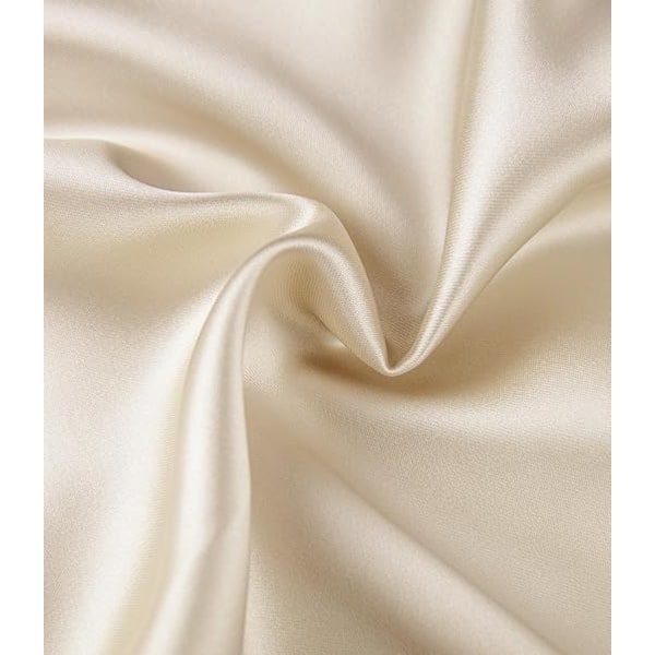 Elegant Dam Satin Silkeslen Kjol Hög Midja A-linjeformad Midikjol Green S