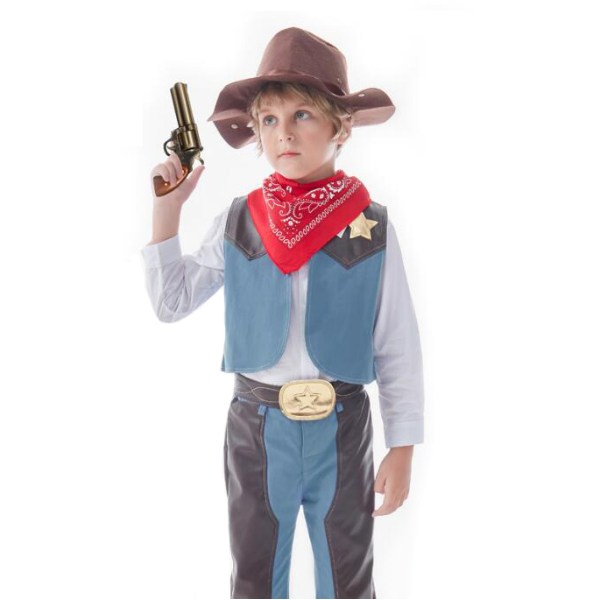 Pojkar Cowboy kostym Halloween Dress Up Cosplay Set style 1 100cm