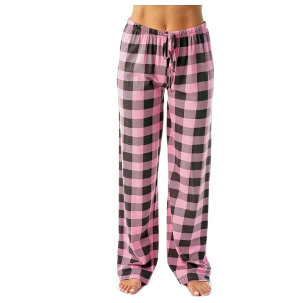 Dam Casual Long Pyjamas Lounge Byxor Sovkläder pink S