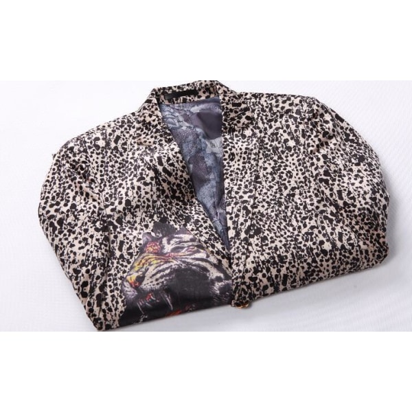 Leopard Tiger Print kostymjacka för män 52
