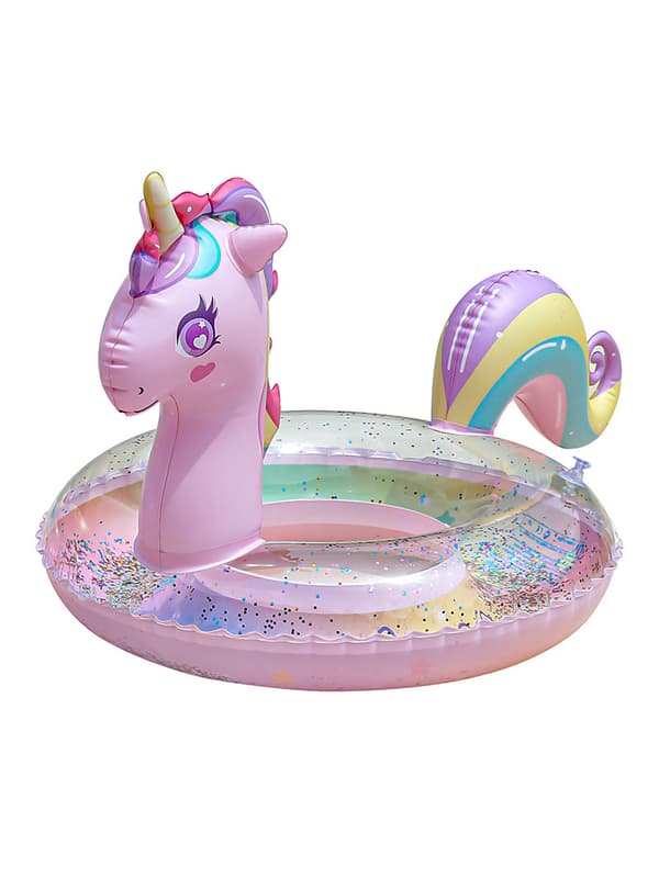 Pool Float för småbarn, Uppblåsbar åkbar poolleksak för barn och vuxna 5-9Y
